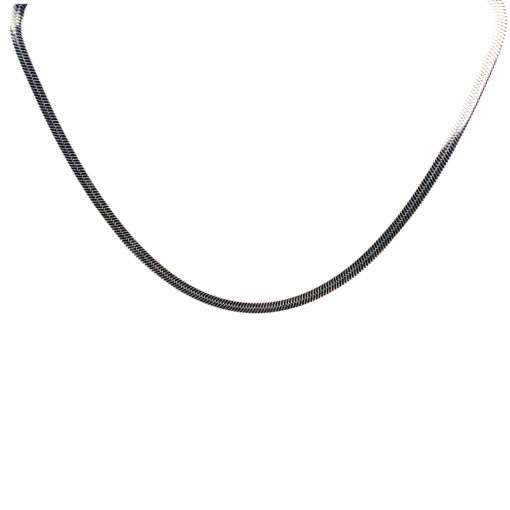 Swärd slange halskæde i stål 4mm, 55cm - Swärds-11-S